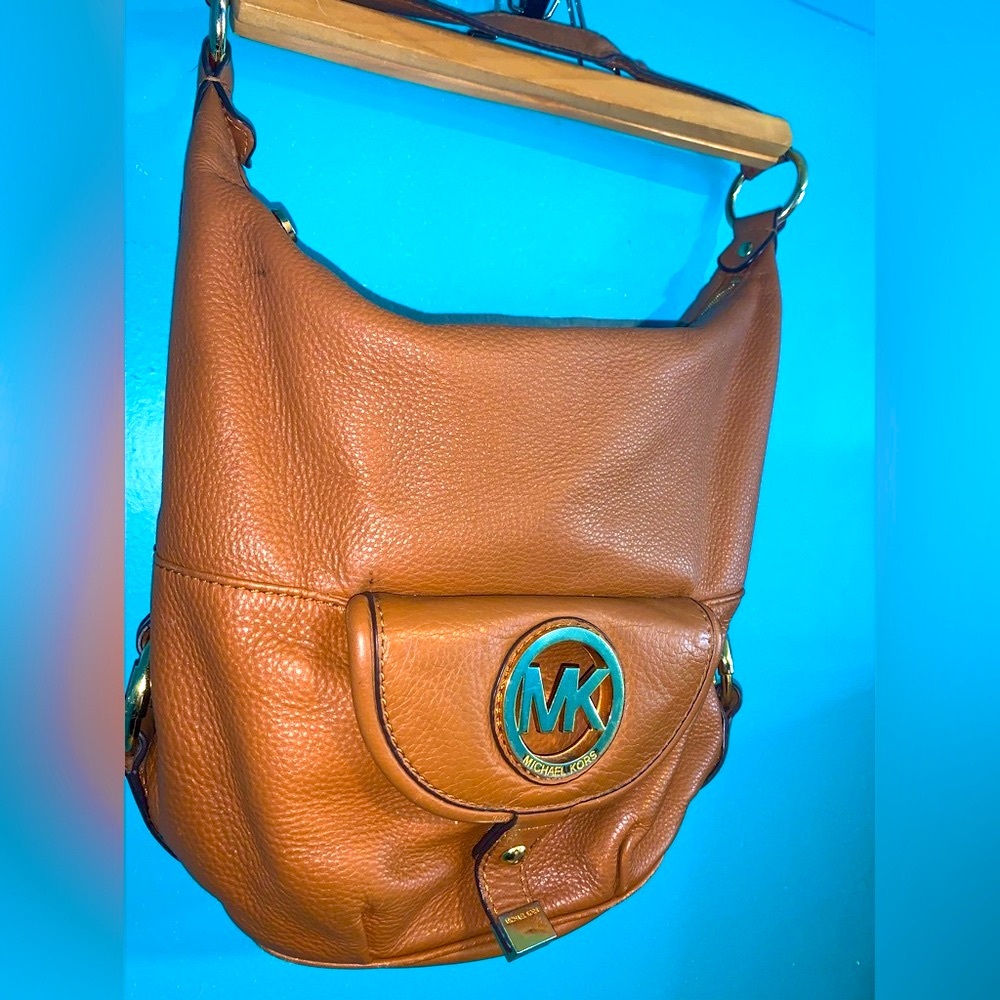 Michael Kors Brown Leather Shoulder Bag